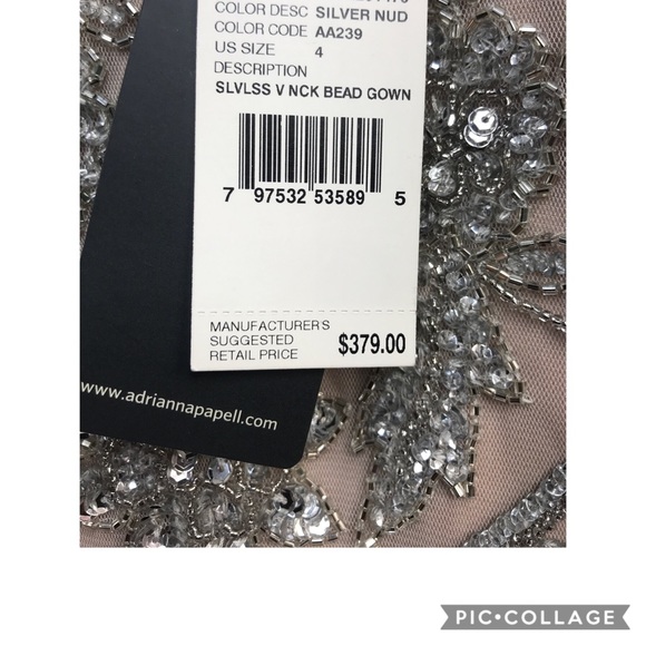 Adrianna-Papell Prom, Mother of Bride/ Groom Gown - Picture 3 of 10